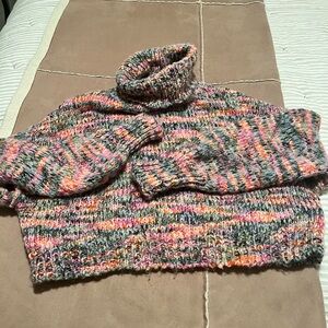 Multicolor Turtleneck Sweater